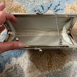 Elegant Silver Clutch Bag